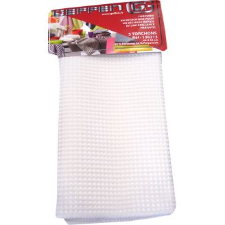 TORCHON SUISSE BLANC